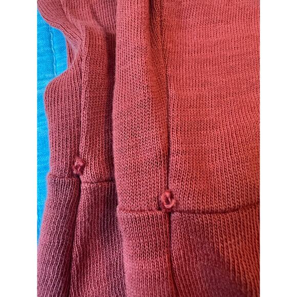 Nation LTD Everleigh Frilly Dress Midi Cayenne Orange Ruffle Sleeve Tiered XS - Picture 6 of 6